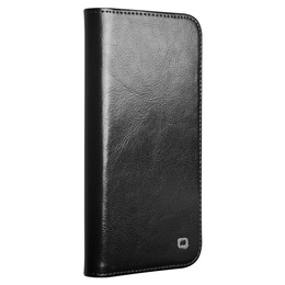 θήκη flip για Iphone 16E, QIALINO Leather Wallet, μαύρη
