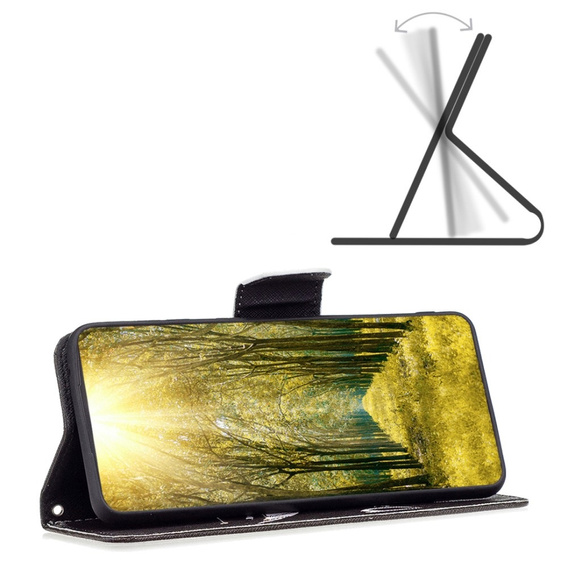Θήκη με πτερύγιο για Infinix Zero 30 5G, Wallet, Don't Touch My Phone, μαύρη