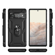 θωρακισμένη θήκη για Google Pixel 6 Pro, Nox Case Ring, μαύρη
