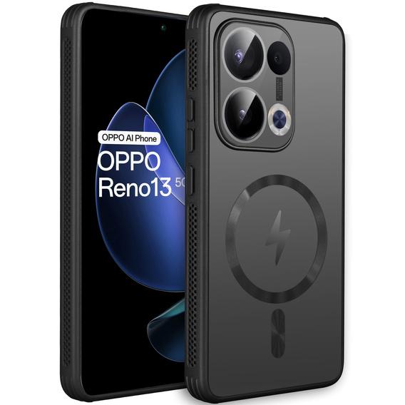 Θήκη για Oppo Reno 13, MagSafe, μαύρη