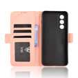 Θήκη με πτερύγιο για OnePlus Nord 5, Card Slot, ροζ