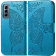 Θήκη με πτερύγιο για Infinix Hot 50 Pro+ 4G, Butterfly, μπλε
