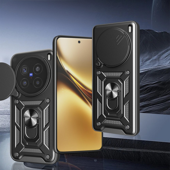 Θήκη για Vivo X200 Pro 5G, CamShield Slide, μαύρη