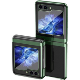 Θήκη για Samsung Galaxy Z Flip7 FE / Z Flip6, PC Case, διαφανής / πράσινη