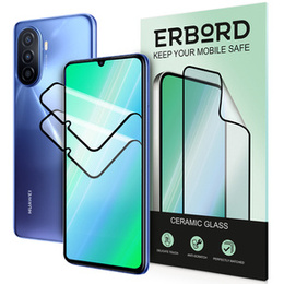 2x Κεραμικό υβριδικό γυαλί ERBORD για Huawei Nova Y70