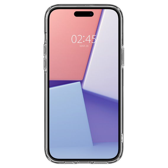 θήκη Spigen για iPhone 15, Ultra Hybrid, διαφανής + μετριασμένο γυαλί 9H