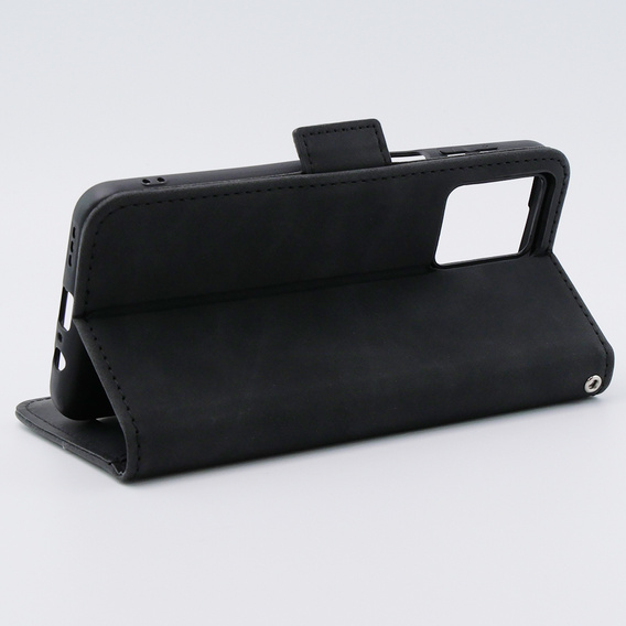 Θήκη με πτερύγιο για Motorola Moto G54 5G, Card Slot, μαύρη