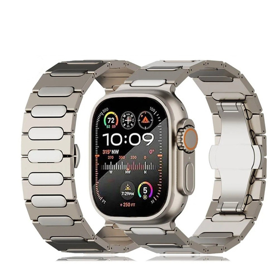 Βραχιόλι για Apple Watch 1/2/3/4/5/6/7/8/9/SE/ULTRA/ULTRA 2 42/44/45/49MM, Τιτάνιο