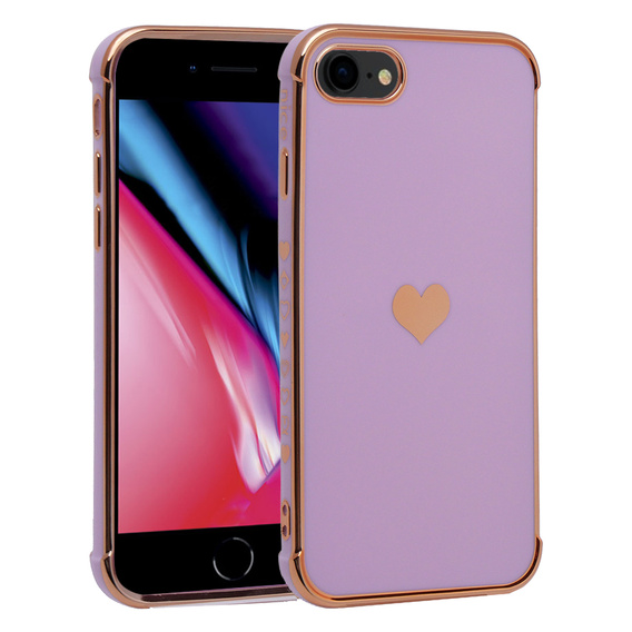 Θήκη για iPhone 7/8/SE 2020/SE 2022, Electro heart, μωβ