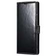 Θήκη με πτερύγιο για Samsung Galaxy S23 Ultra, ERBORD Waxy Wallet, μαύρη