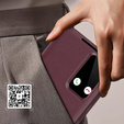 Αναδιπλούμενη θήκη για Samsung Galaxy A56 5G, Smart View Wallet, μπορντό