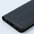 Θήκη με πτερύγιο για Motorola Moto G54 5G, Crazy Horse Wallet, μαύρη