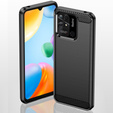 Θήκη για Xiaomi Redmi 10C, Carbon, μαύρη