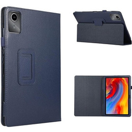 Θήκη για Lenovo Tab M11, bi-fold, με πτερύγιο, σκούρο μπλε