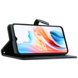 Θήκη με πτερύγιο για Oppo A38 4G / Oppo A18 4G, Mandala, μαύρη