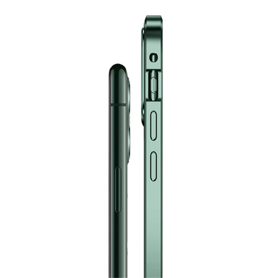 θήκη για το iPhone 12 Mini, Magnetic Dual Glass, πράσινη
