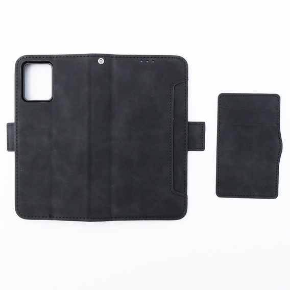 Θήκη με πτερύγιο για Motorola Moto G54 5G, Card Slot, μαύρη