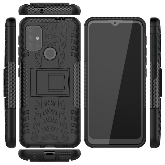Θήκη για Motorola Moto G10/G30, Tire Armor, μαύρη
