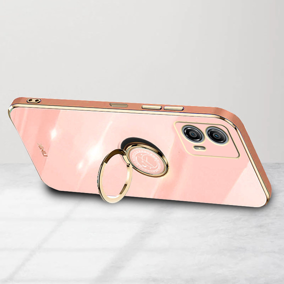 Θήκη για Motorola Moto G53 5G, Electro Ring, ροζ rose gold