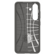 θήκη Spigen για Samsung Galaxy S25, Liquid Air, μαύρη + μετριασμένο γυαλί 9H