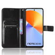 Θήκη με πτερύγιο για Infinix Note 30, Crazy Horse Wallet, μαύρη