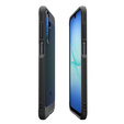 θήκη Spigen για Samsung Galaxy A16 4G/ 5G, Rugged Armor MagSafe, μαύρη + μετριασμένο γυαλί 9H