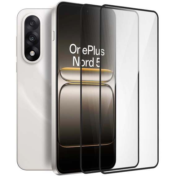 2x Μετριασμένο γυαλί ERBORD 3D για OnePlus Nord 5 πλήρης οθόνη