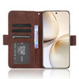 Θήκη με πτερύγιο για Realme 14 Pro 5G, Card Slot, καφέ