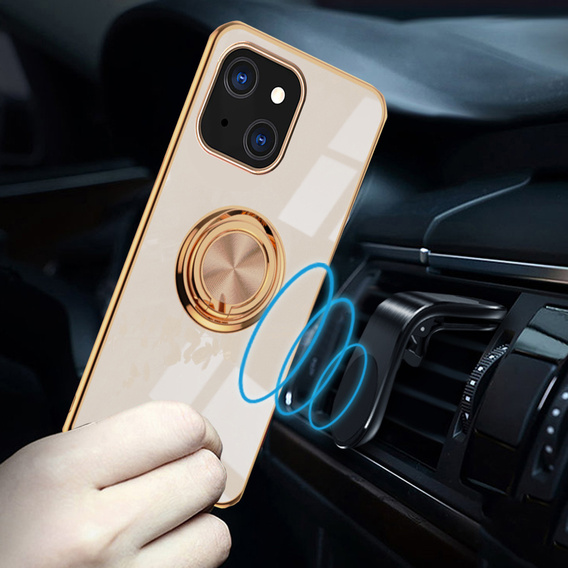 Θήκη για iPhone 13 mini, Electro Ring, ανοιχτή ροζ
