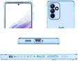 Θήκη για Samsung Galaxy S23 FE, Electro heart, μπλε + Full Glue Ceramic Glass