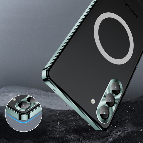 θήκη προστασίας κάμερας για το Samsung Galaxy S23 Plus, CamShield MagSafe, διαφανής / πράσινη