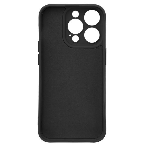 Θήκη για iPhone 15 Pro Max, Silicone Lite, μαύρη