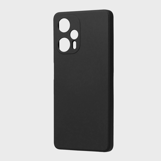 Θήκη για Xiaomi Poco F5, Silicone Lite, μαύρη