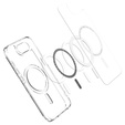 Θήκη MagSafe Spigen για iPhone 16E, Ultra Hybrid, διαφανής / λευκή + Μετριασμένο γυαλί 9H