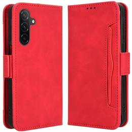Θήκη με πτερύγιο για Samsung Galaxy A36, Card Slot, κόκκινη