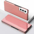 Θήκη για Samsung Galaxy S21 FE, Clear View, ροζ rose gold