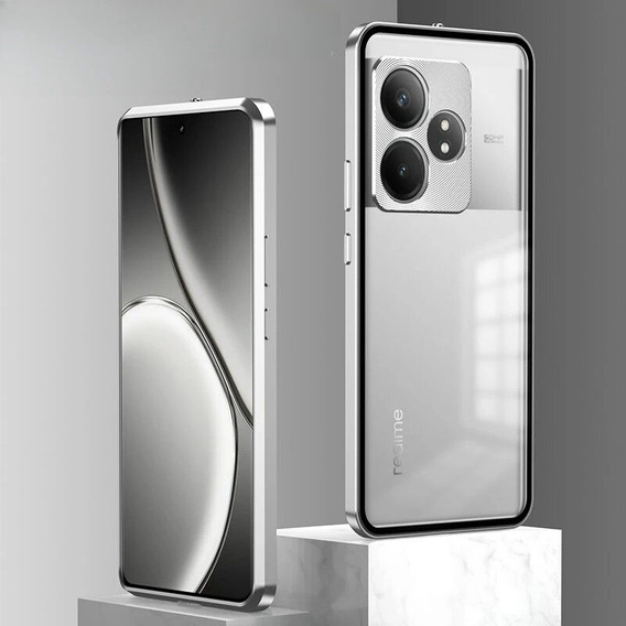 Θήκη για Realme GT 6 / 6T, Frame Case, ασημένια