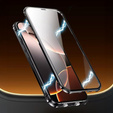 Μαγνητική θήκη MagSafe Dual Glass για iPhone 15, μαύρη
