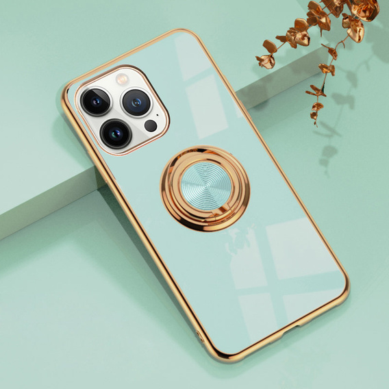 Θήκη για iPhone 13 Pro, Electro Ring, πράσινη