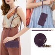 Θήκη με πτερύγιο για Samsung Galaxy S24 Ultra, Wallet Zipper Pocket RFID, με ιμάντα ώμου, μαύρη