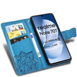 Θήκη με πτερύγιο για Realme Note 70T 4G, Butterfly, μπλε
