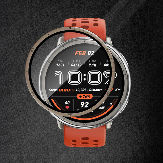 2x υβριδικό γυαλί ERBORD για Amazfit Active 2