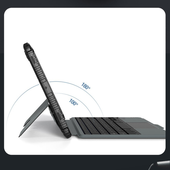 Θήκη + πληκτρολόγιο Galaxy Tab S9, NILLKIN Bumper Pen Slot, μαύρη