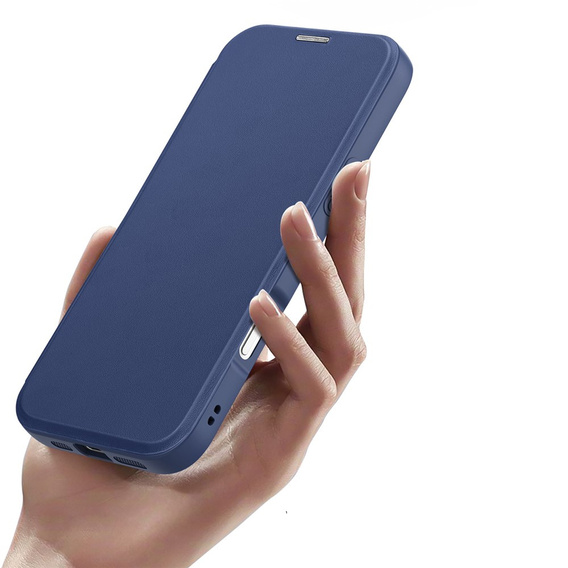 Θήκη Dux Ducis για iPhone Air, Skin X Pro, με πτερύγιο, για MagSafe, navy blue