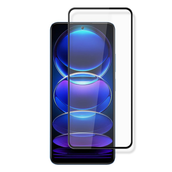 Mocolo Full Glue μετριασμένο γυαλί για Xiaomi Poco X5 Pro 5G, μαύρο πλαίσιο