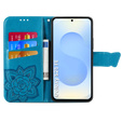 Θήκη με πτερύγιο για Samsung Galaxy S25 FE, Butterfly, μπλε