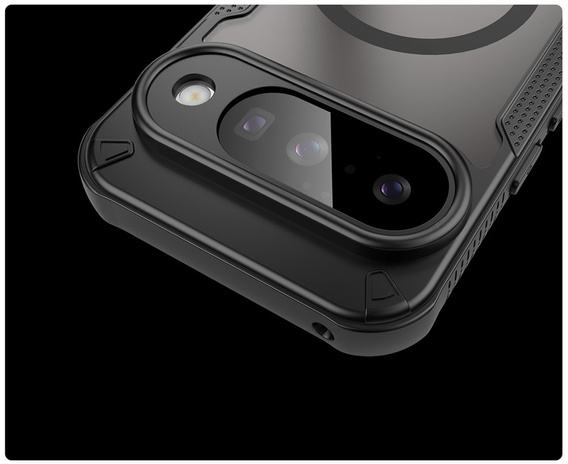 Θωρακισμένη θήκη για το Google Pixel 10, για MagSafe, ματ, μαύρο