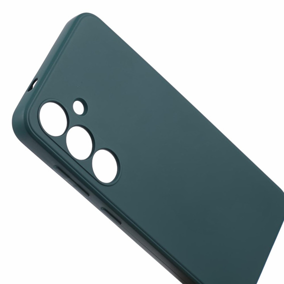 Θήκη για Samsung Galaxy S24+ Plus, Silicone Lite, σκούρα πράσινη