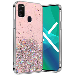 Θήκη για Samsung Galaxy M21, Glittery, ροζ
