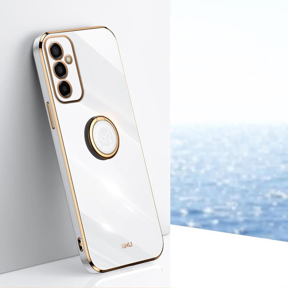 Θήκη για Samsung Galaxy M23 5G / M13, Electro Ring, λευκή